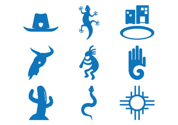 South Western Icon Vectors - Free vector #354251